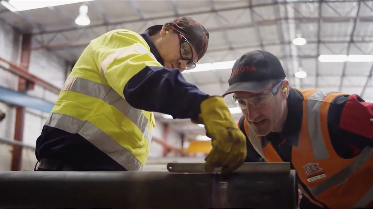 Toyota and Harlsan Industries case study video by WVFRM