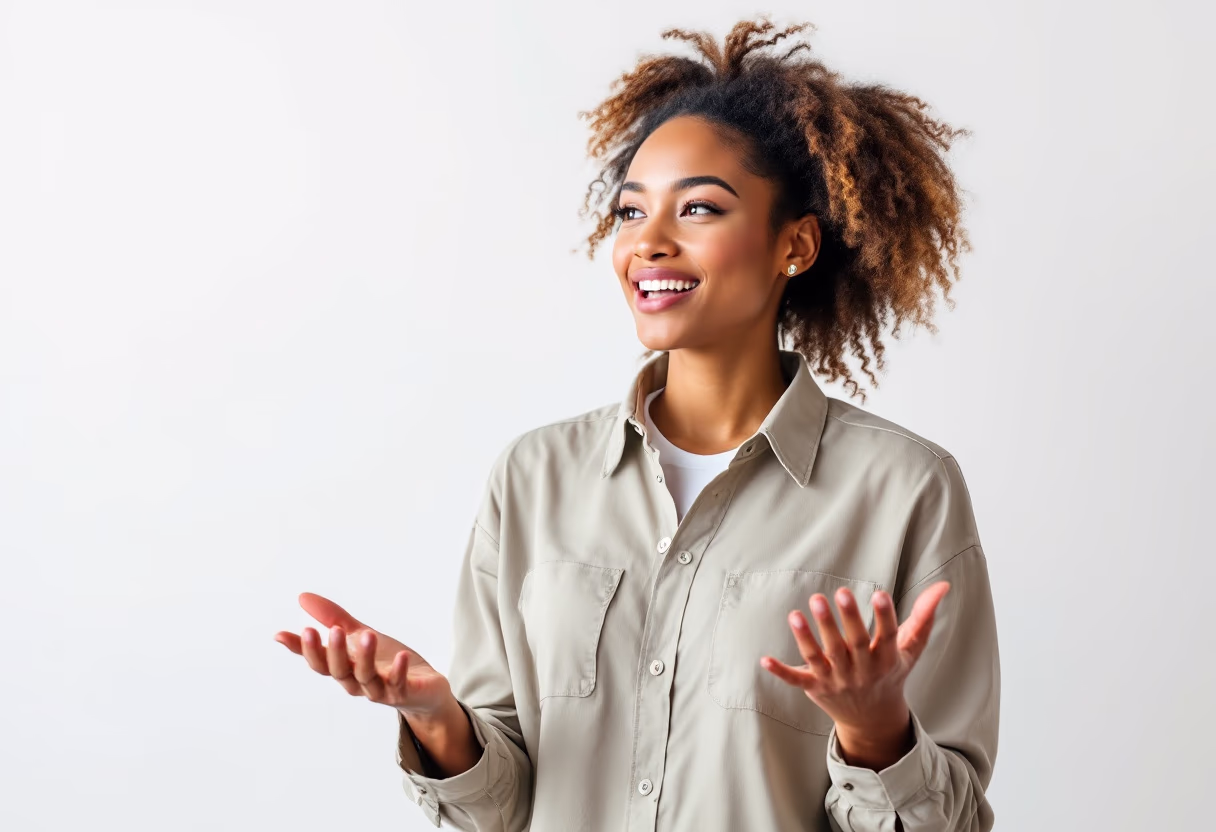 image of team member explaining a conservation project