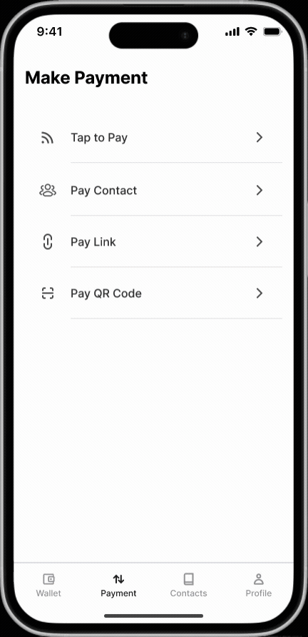 Vidéo montrant la possibilité de payer les fournisseurs avec l'APP