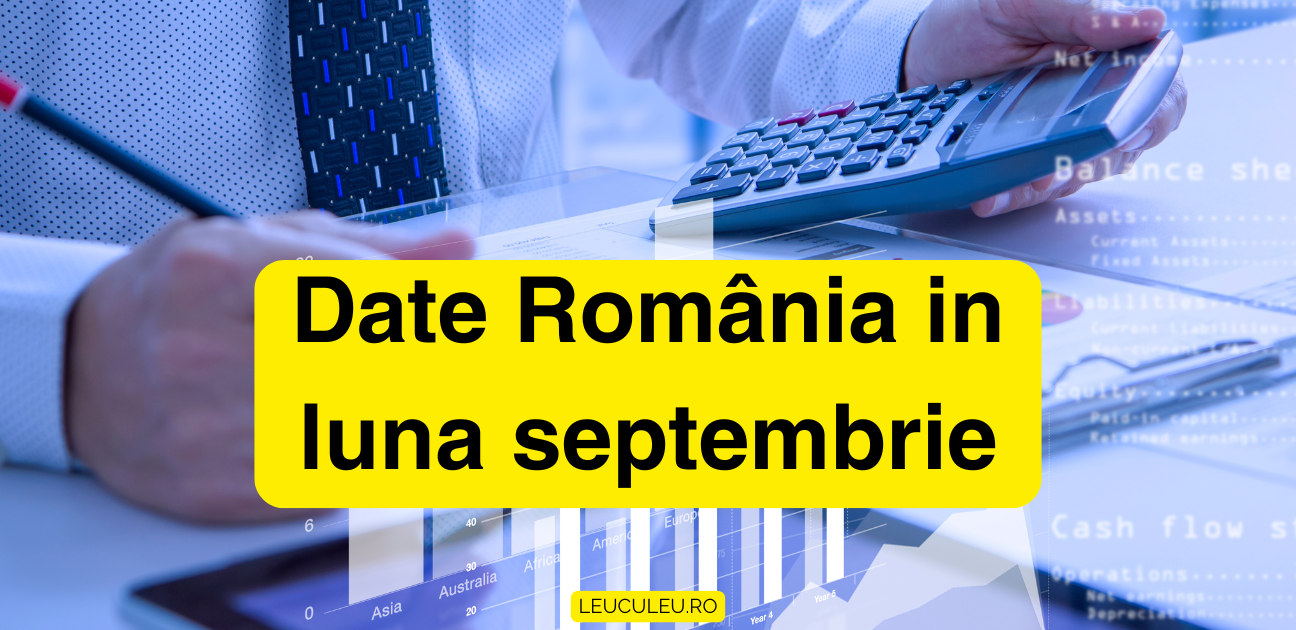 Date Macroeconomice România - luna septembrie