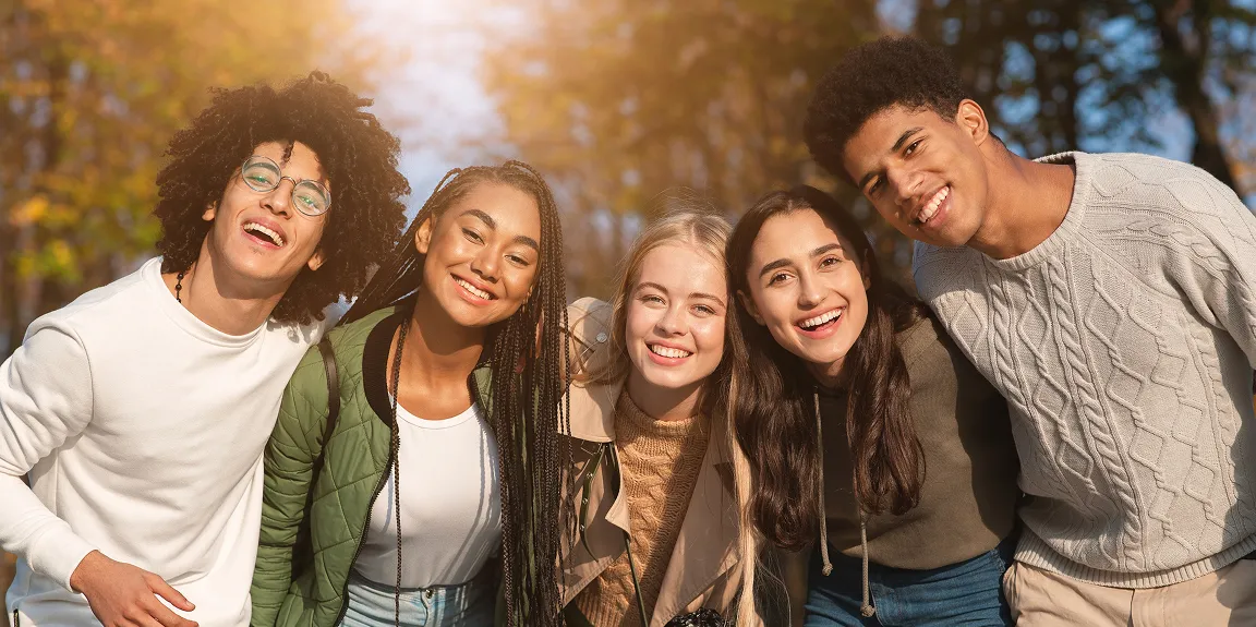 Teens being in a community