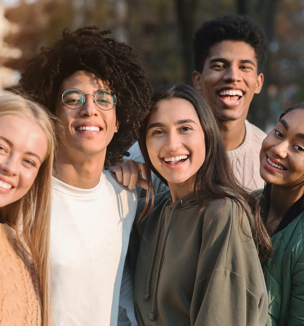 Group of kids managing weight and being active