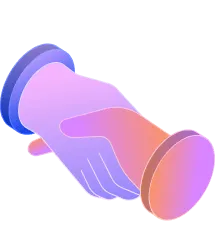 Symbol für partnerschaftliche Zusammenarbeit und kundenorientierte Marketing-Lösungen.