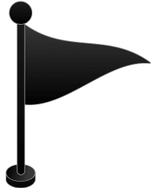 Symbol für das Erreichen von Unternehmenszielen und erfolgreiche Positionierung.