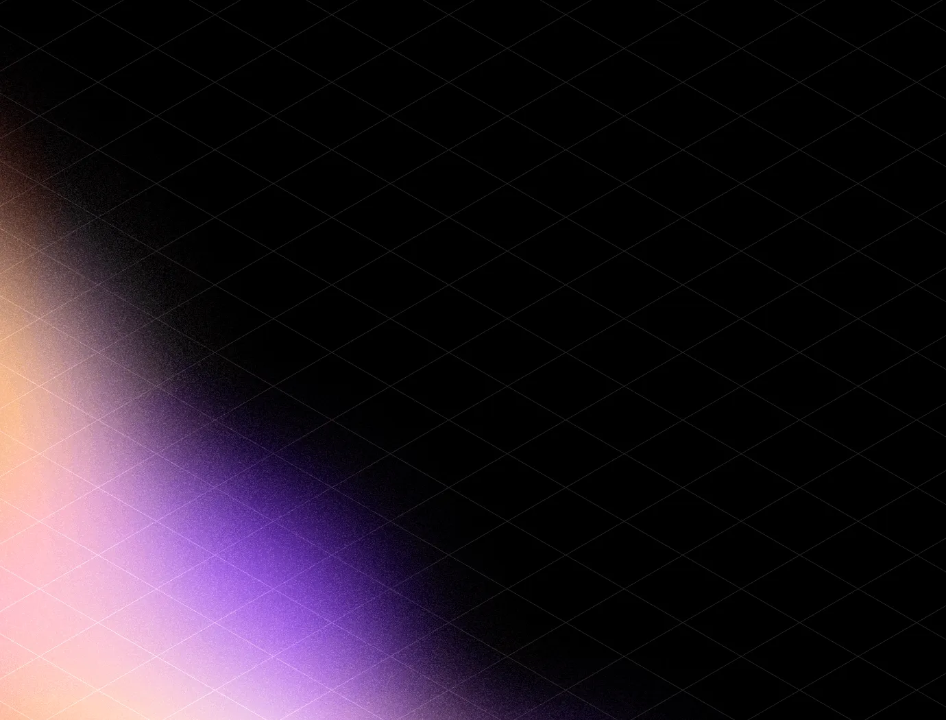 Abstrakter dunkler Hintergrund mit einem Farbverlauf von Pfirsich- zu Violett- und Schwarztönen.