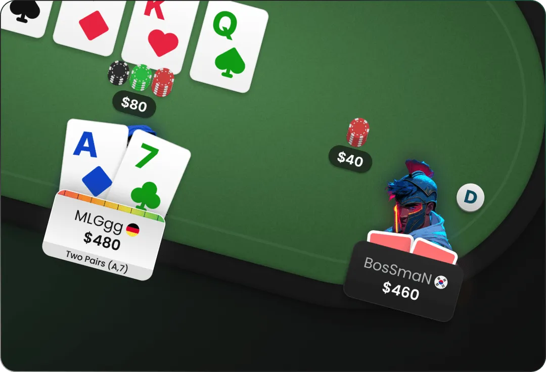 1v1 poker