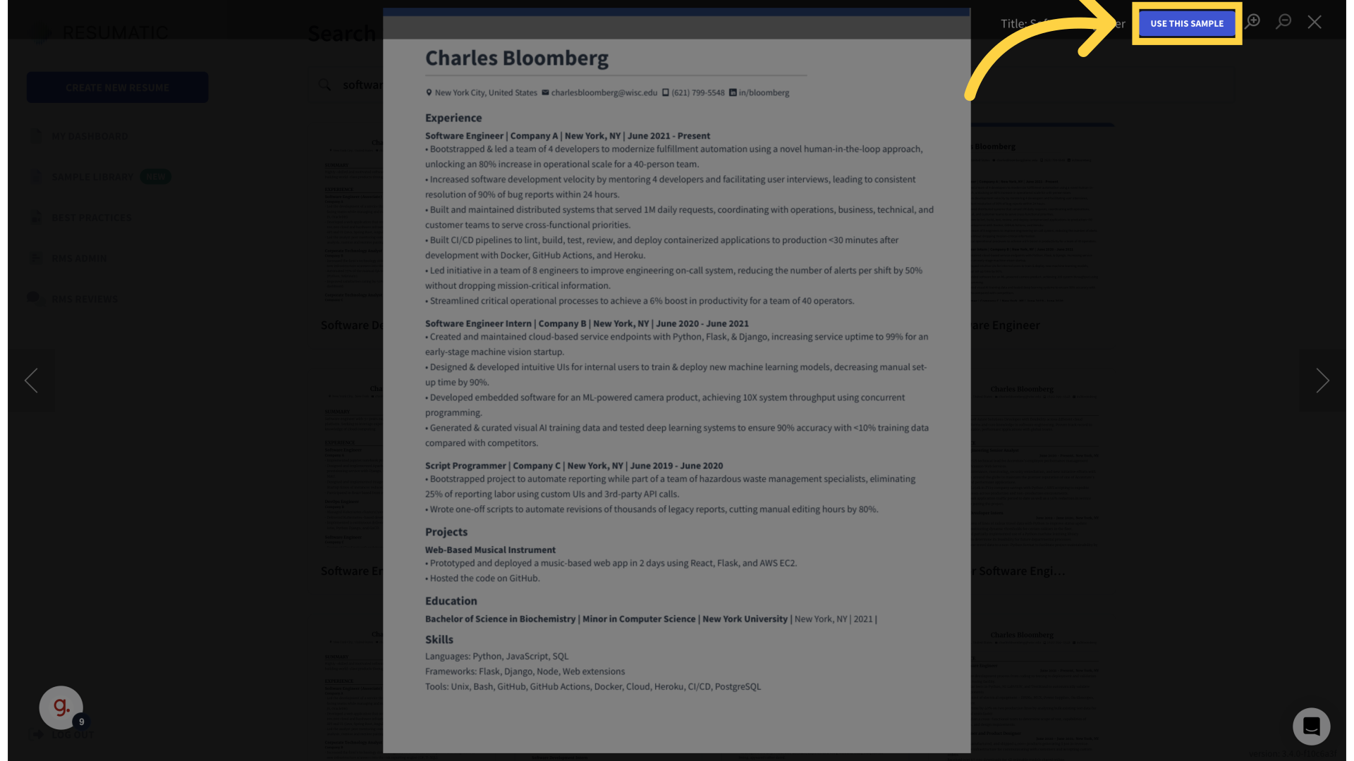 Software Engineer Resume Guide 2025