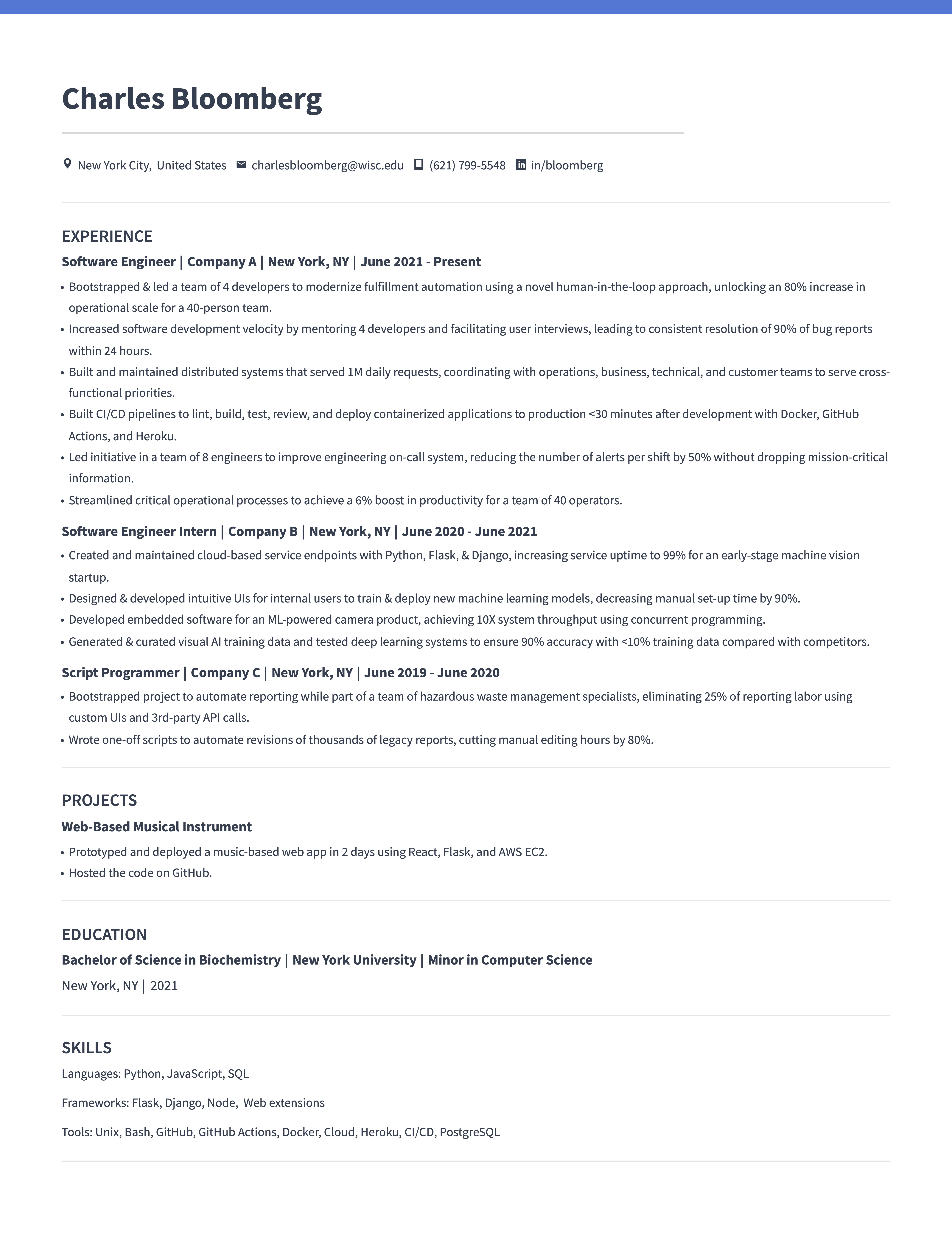 Software Engineer Resume Guide 2025