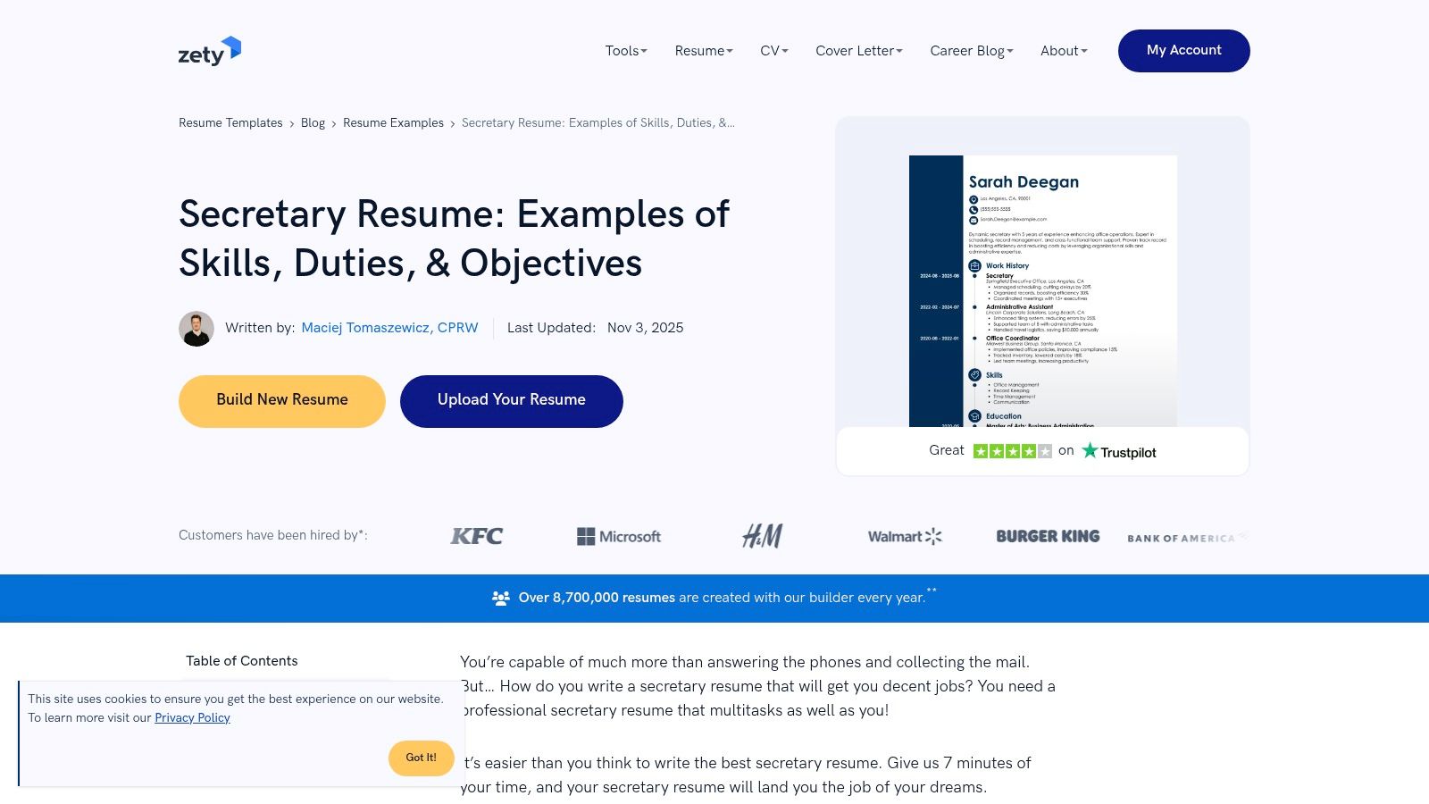 3. The Executive Assistant Resume Sample