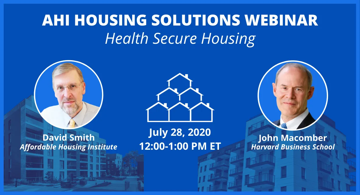 AHI Housing Solutions Webinar: Health Secure Housing