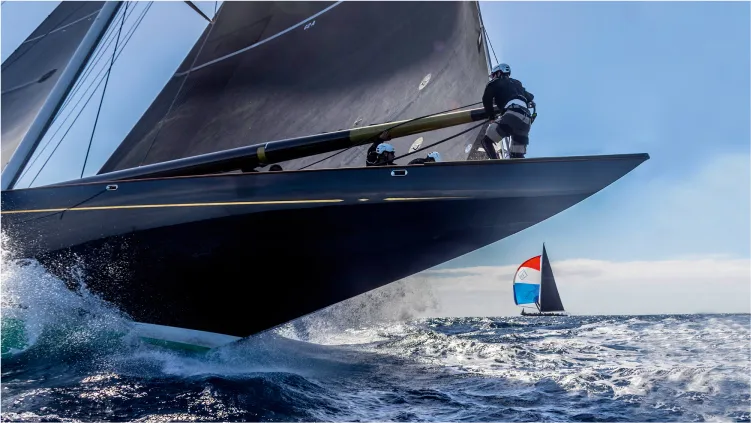 j class boat in barcelona