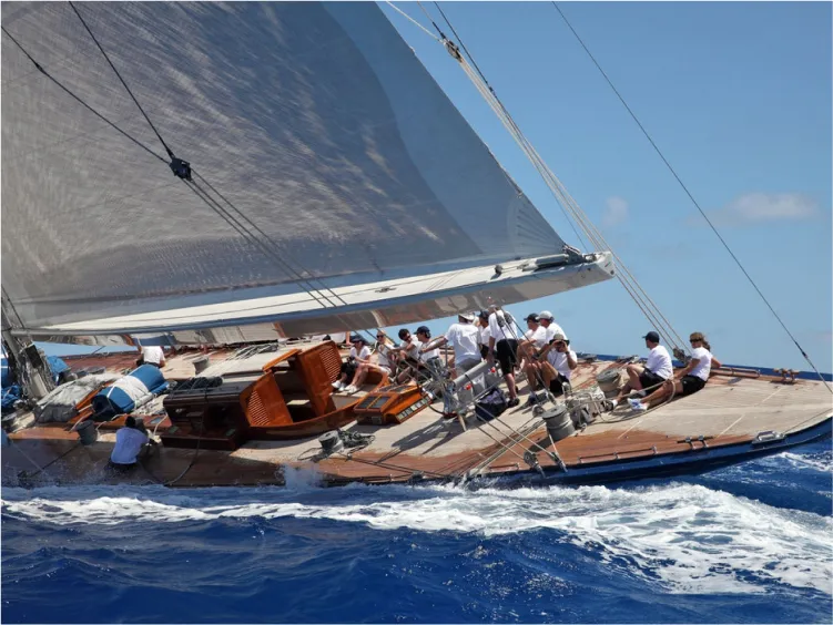 j class yacht sailing barcelona