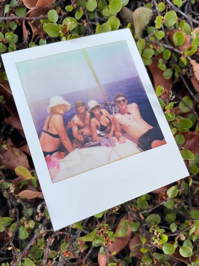 Polaroid picture boat trip