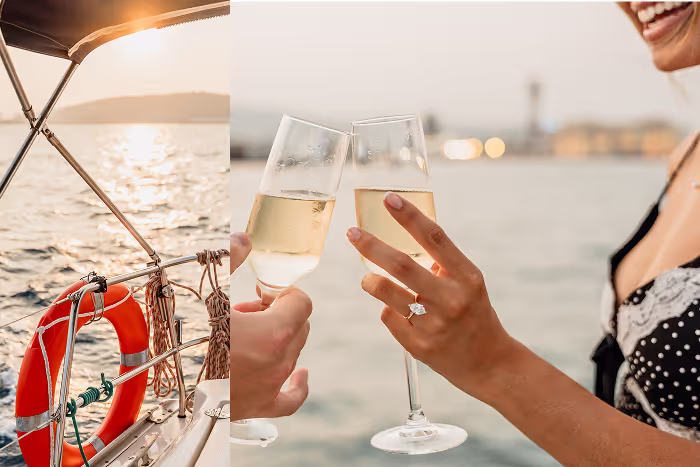 Sailing sunset trip barcelona