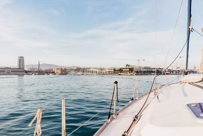 sailing through barcelona