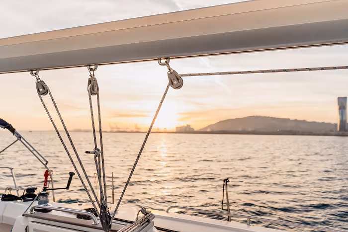 sunset views from the sea