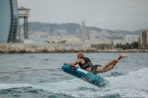 donut watersports activity sea barcelona