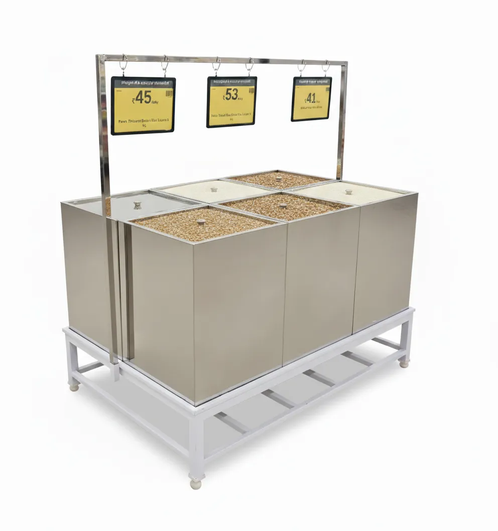 Stainless Steel Loose Grain Display