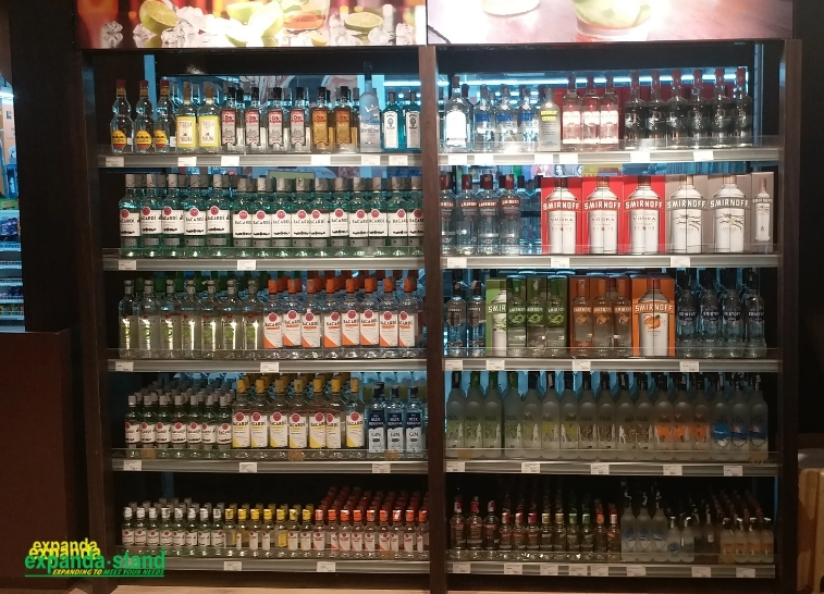 Premium Liquor Display Shelving