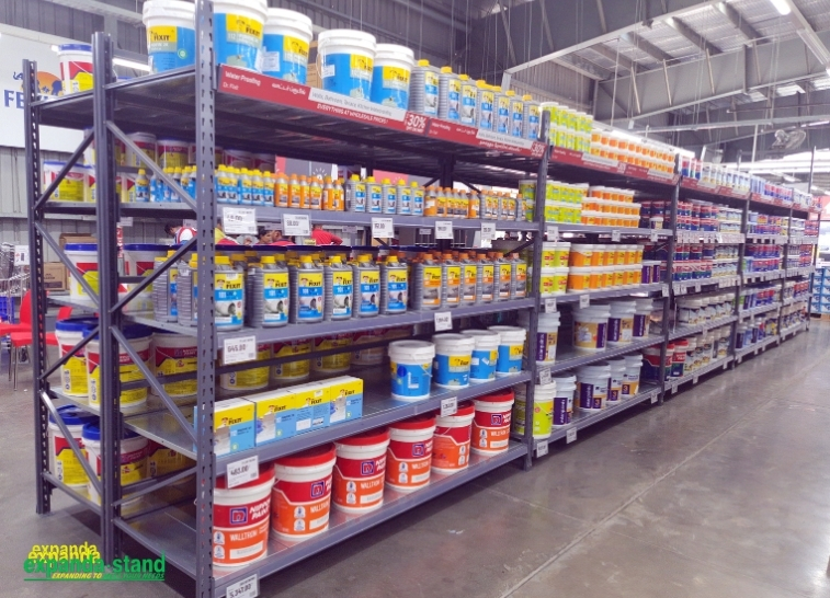 Paints Display Rack for Hardware Retail