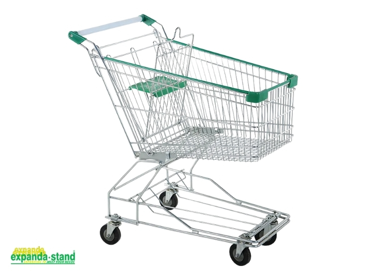 Asian Style Shopping Trolley 100L for Large Retail Stores