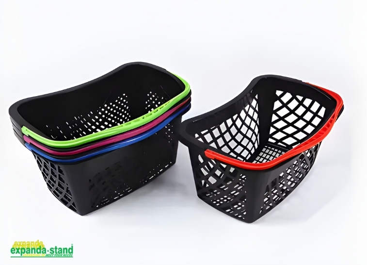 Plastic Shopping Baskets for Customer Convenience