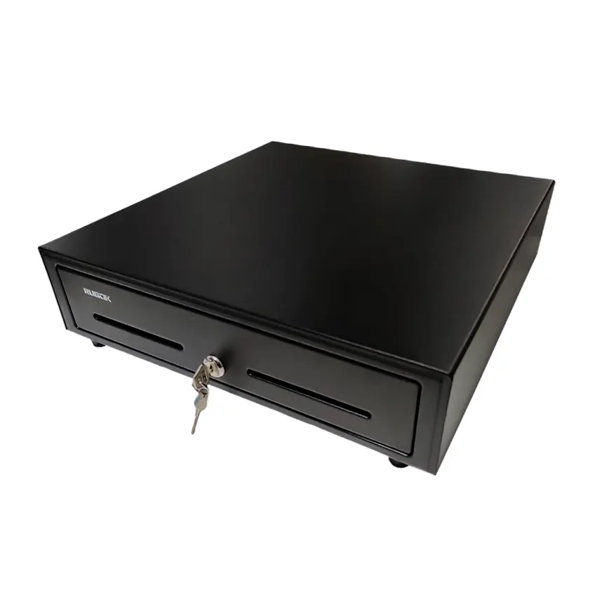RUGTEK CR-410 cash drawer with 5 bill and 8 coin compartments#1.0