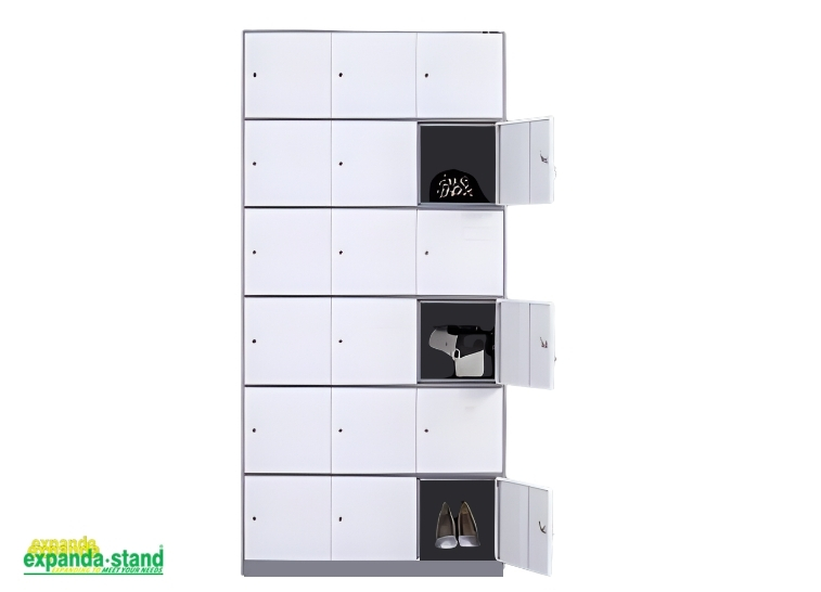 18-Door Metal Locker for Large Facilities