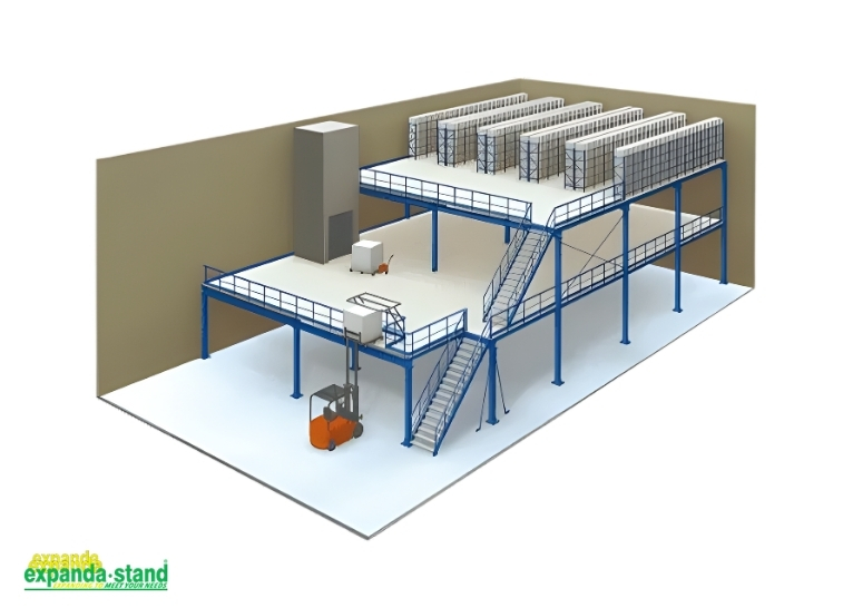 Multi-Tier Racking & Modular Mezzanine Floor Storage System