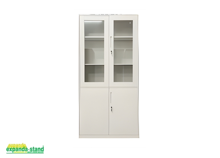 File Cabinet with Half Glass Door for office organization