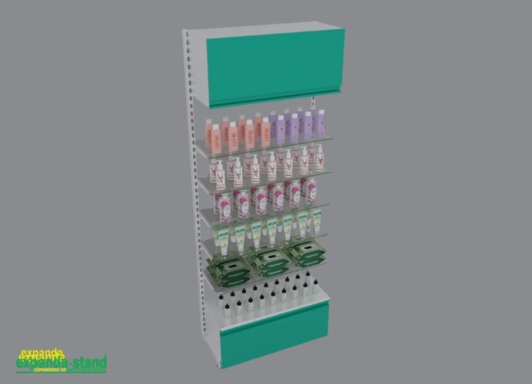 CSD01 Pharmacy Window Display Shelving with Glass