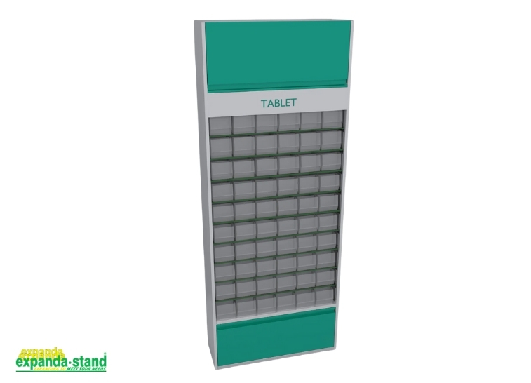 Astera TB01 Metal Pharmacy Cabinet with Glass Shelves