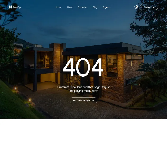 Coverpage page screenshot