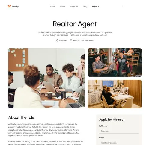 Coverpage page screenshot