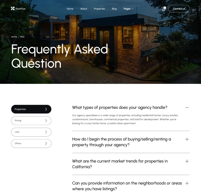 Coverpage page screenshot