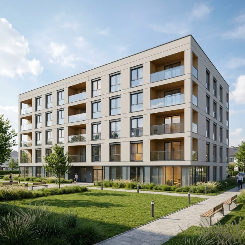 Projekt budynku wielorodzinnego w technologii BIM - architekt Warszawa