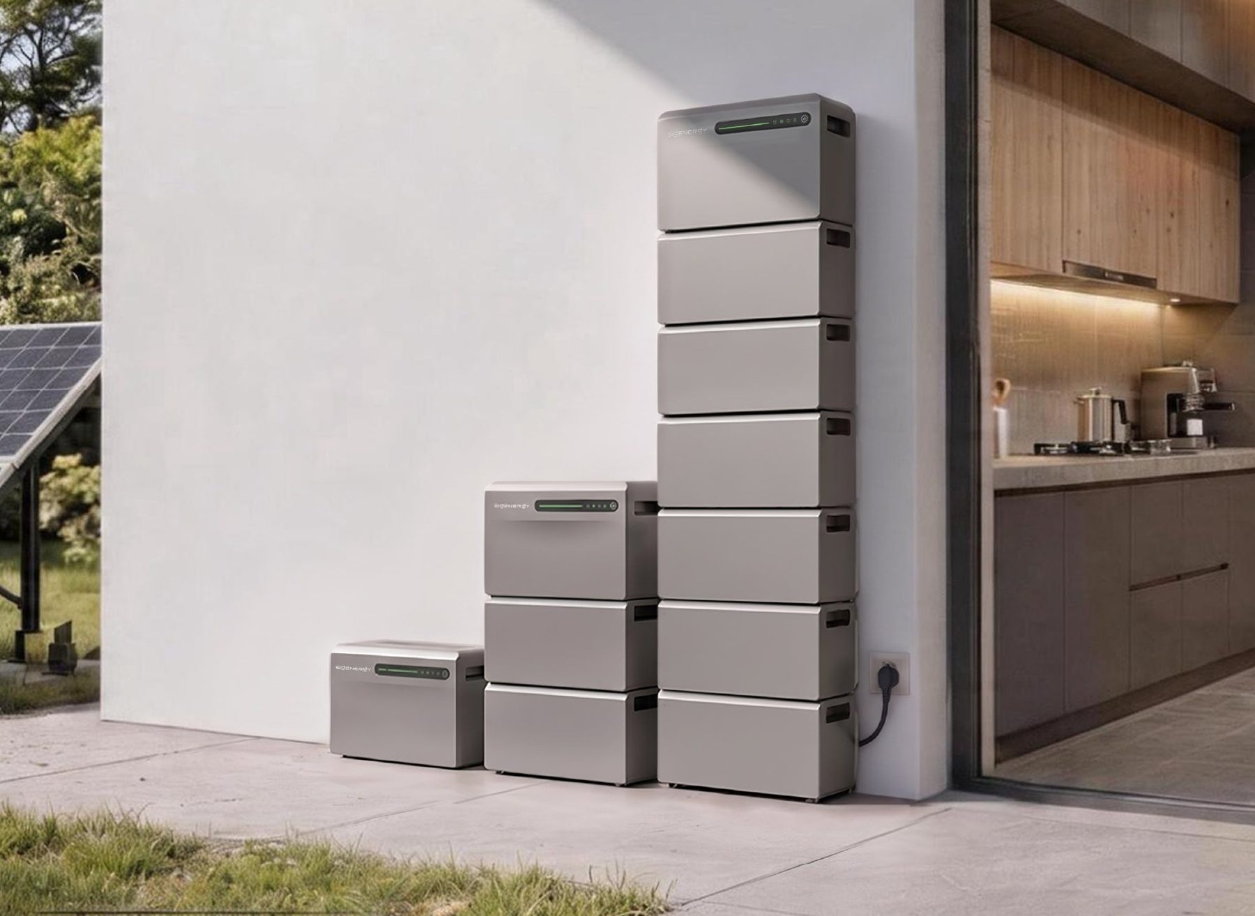 SigenMate 2700 Ultra: klein starten en later uitbreiden met stapelbare modules, naast een woning