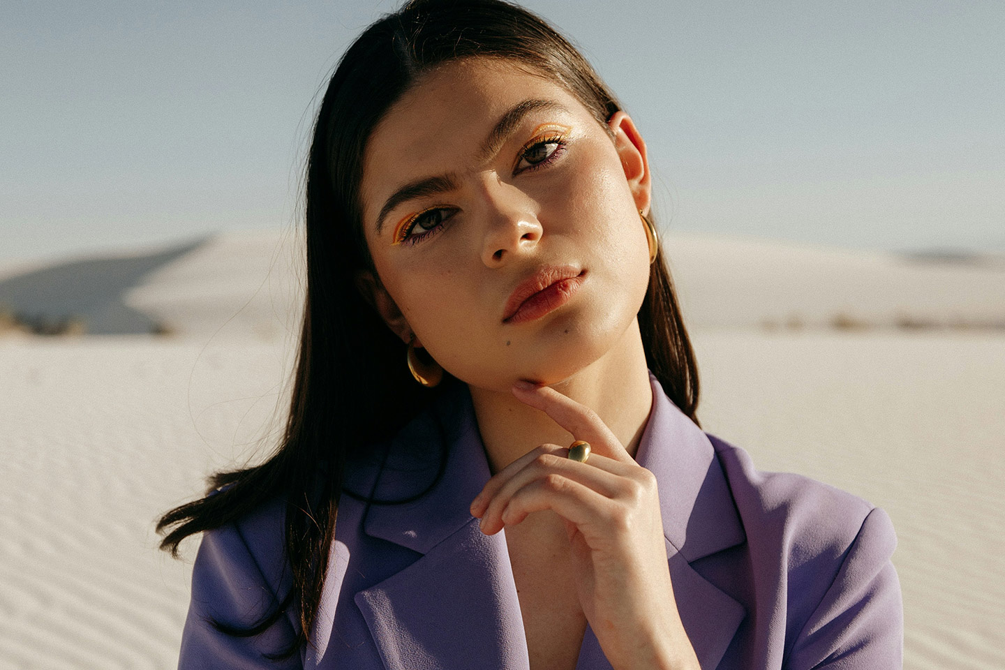 woman on a sunny day