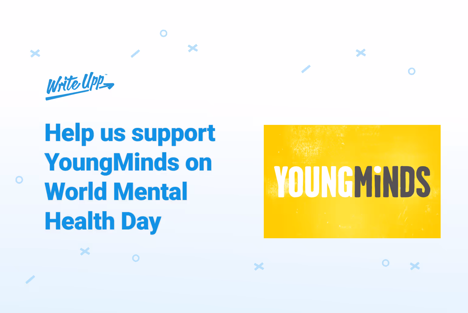 WriteUpp donating to YoungMinds