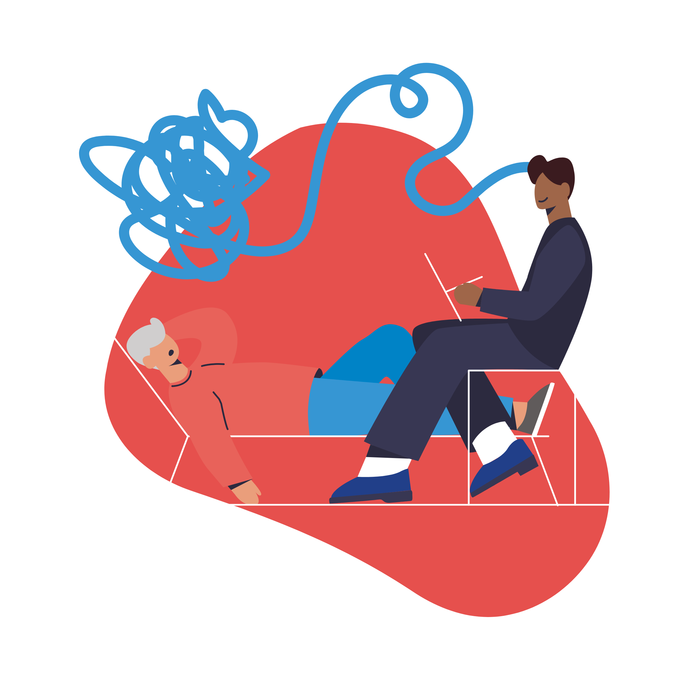 A psychologist treating a patient