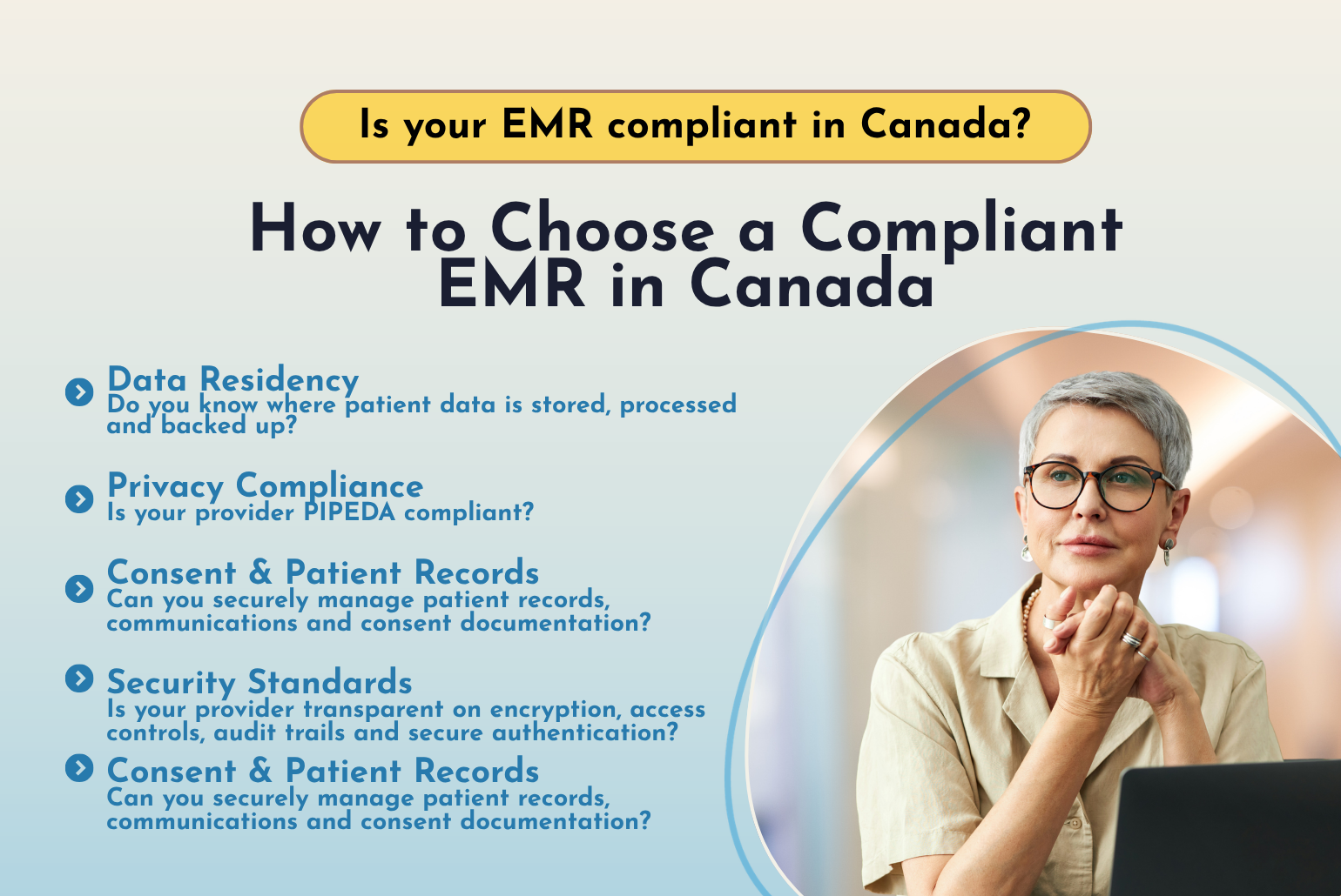 How to choose a data compliant EMR in Canada