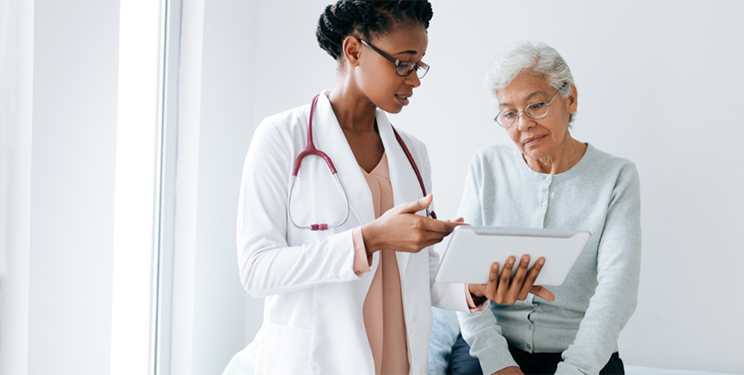 Woman with Medicaid patient - main