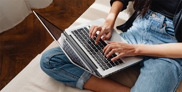 Woman on laptop