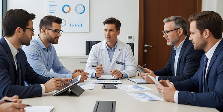 Healthcare business meeting