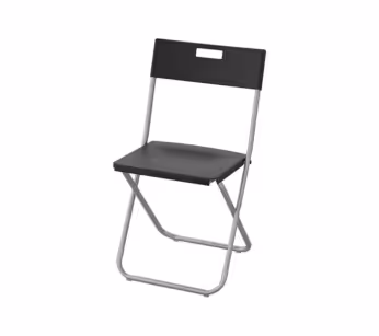 Klappstol svart - Uthyrning