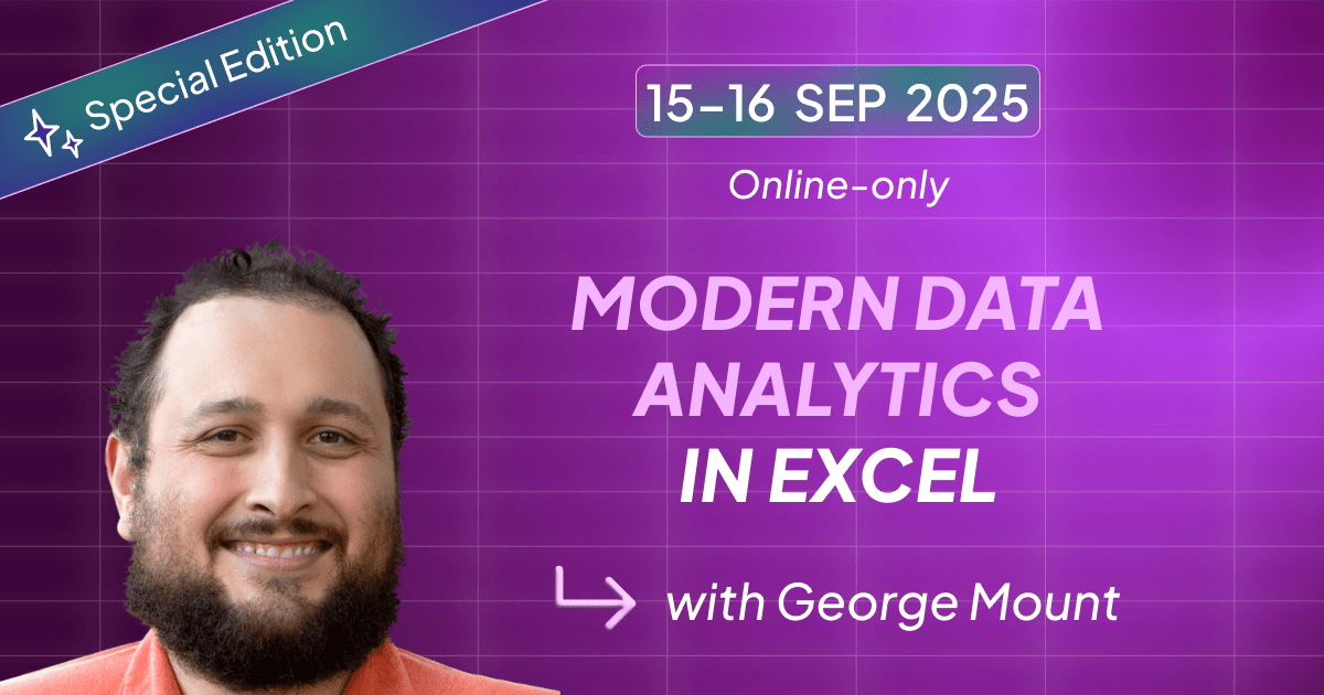 Modern Data Analytics in Excel