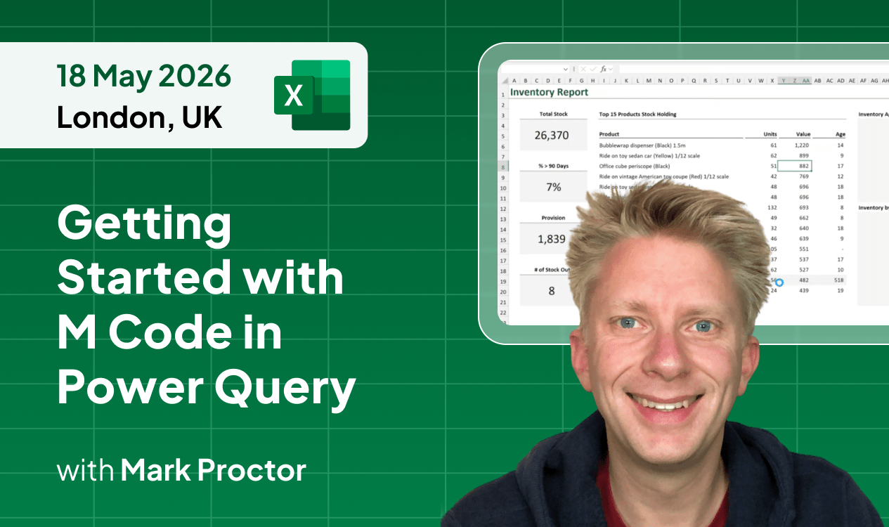 Getting started with M code in Power Query