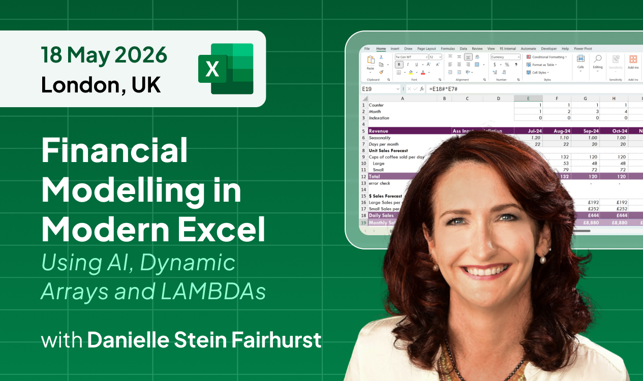 Financial Modelling in Modern Excel