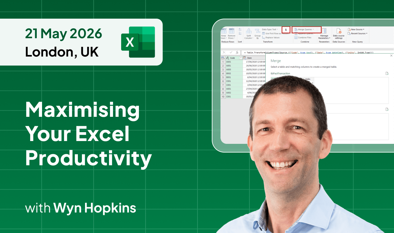 Maximising your Excel Productivity