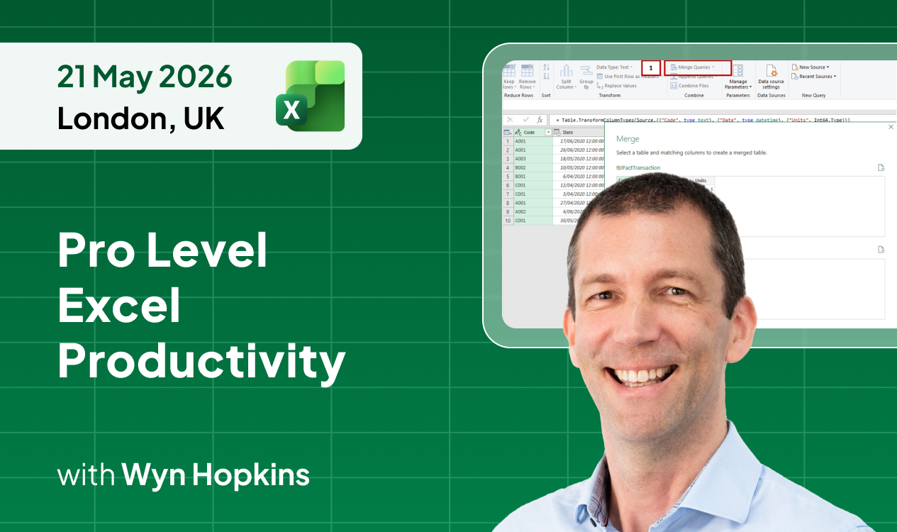 Pro Level Excel Productivity